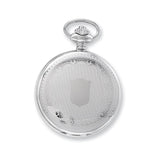 Charles Hubert Stainless Steel White Dial with Date Pocket Watch