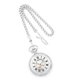 Charles Hubert Chrome-finish White Dial Pocket Watch