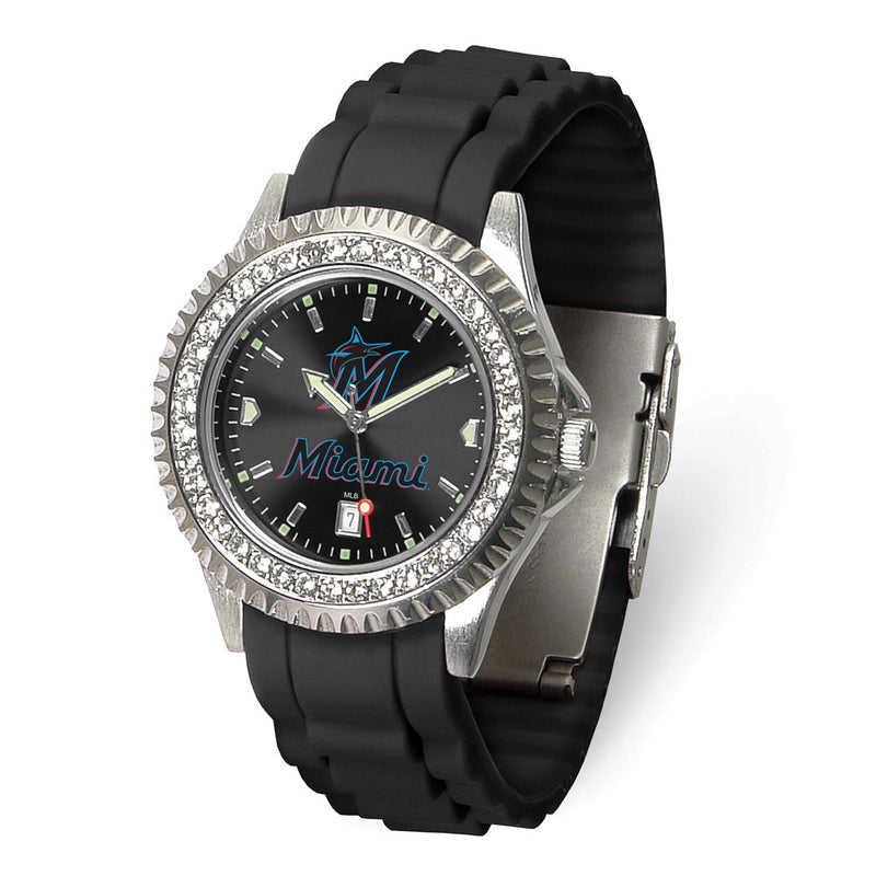 Gametime Miami Marlins Ladies Sparkle Watch