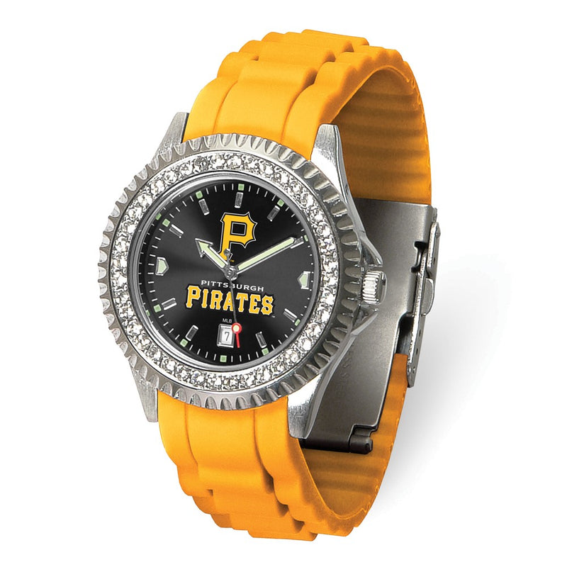 Gametime Pittsburgh Pirates P Logo Ladies Sparkle Watch