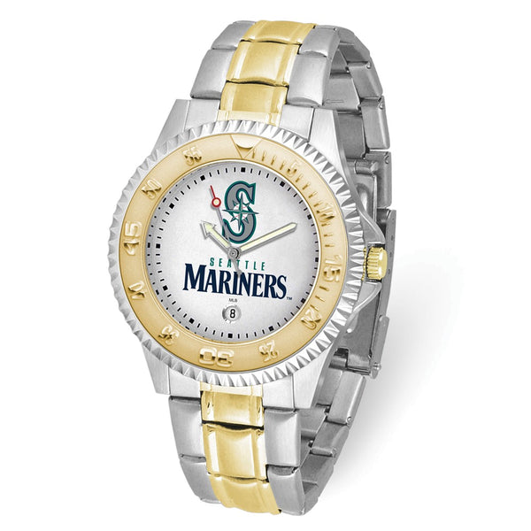 Gametime MLB Seattle Mariners Competitor Two-tone Stainless Steel Quartz Watch with Date