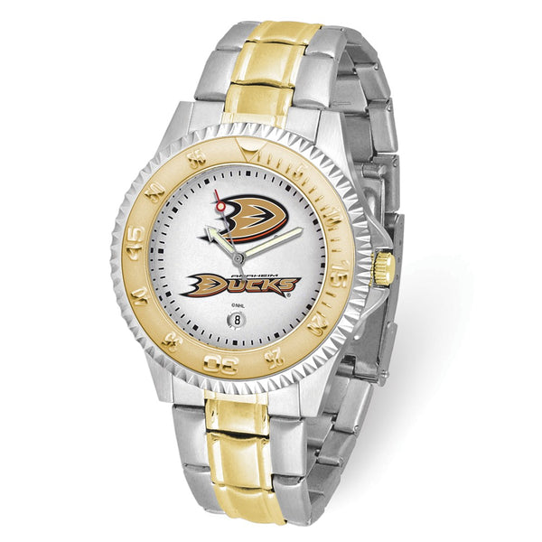 Gametime NHL Anaheim Ducks Competitor Two-tone Stainless Steel Quartz Watch with Date