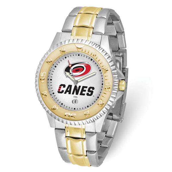 Gametime NHL Carolina Hurricanes Competitor Two-tone Stainless Steel Quartz Watch with Date