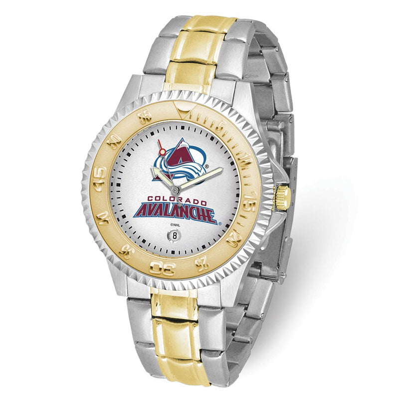 Gametime NHL Colorado Avalanche Competitor Two-tone Stainless Steel Quartz Watch with Date