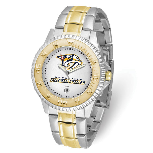 Gametime NHL Nashville Predators Competitor Two-tone Stainless Steel Quartz Watch with Date