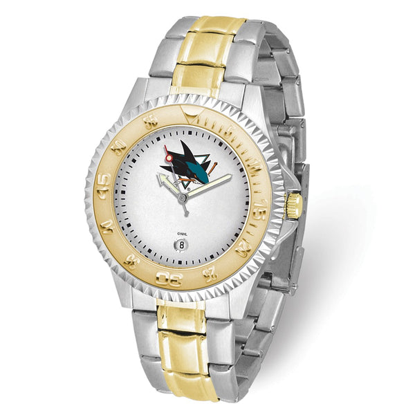 Gametime NHL San Jose Sharks Competitor Two-tone Stainless Steel Quartz Watch with Date