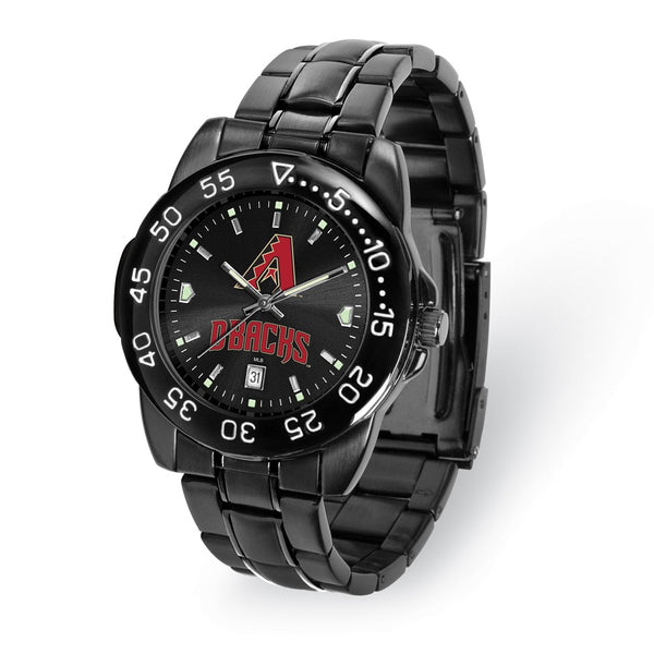 Gametime MLB Arizona Diamondbacks Fantom Gunmetal Finish Alloy Watch with Date