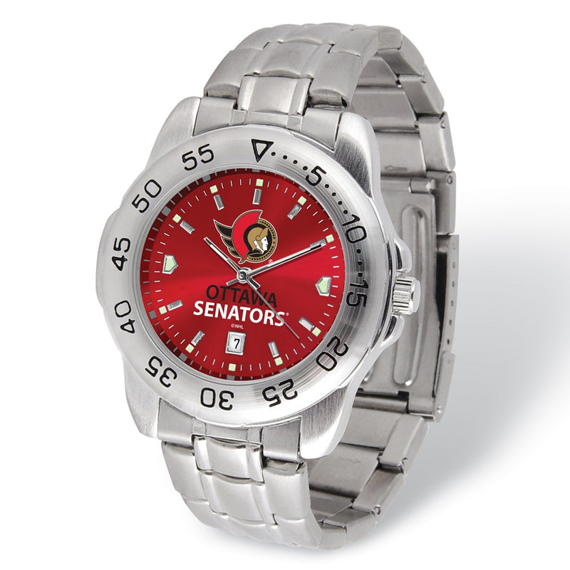 Gametime NHL Ottawa Senators Sport Steel Watch with Date