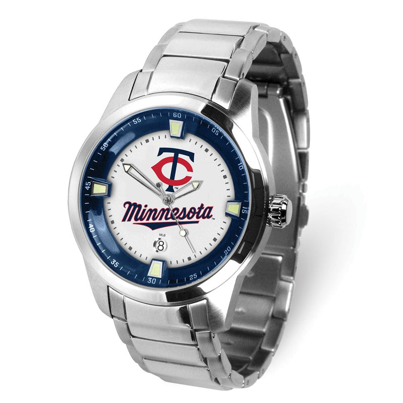 Gametime MLB Minnesota Twins Titan Stainless Steel Quartz Watch with Date