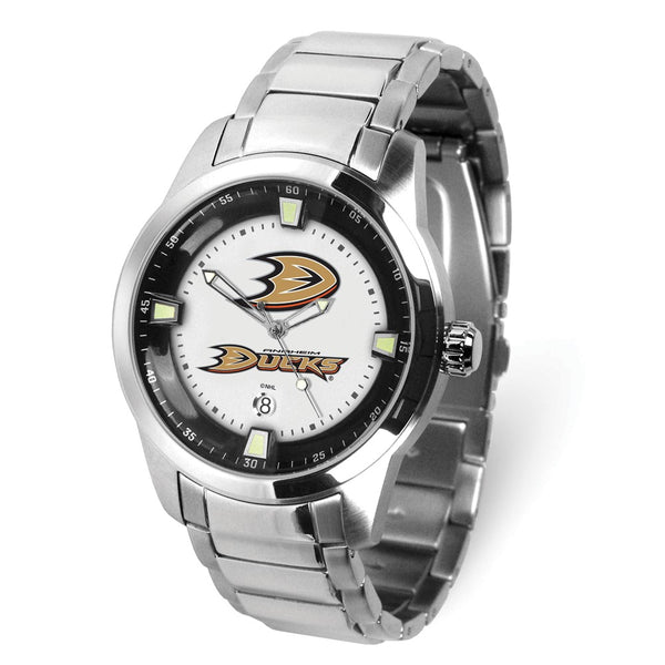 Gametime NHL Anaheim Ducks Titan Stainless Steel Quartz Watch with Date