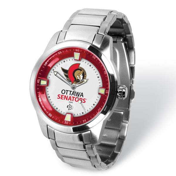 Gametime NHL Ottawa Senators Titan Stainless Steel Quartz Watch with Date