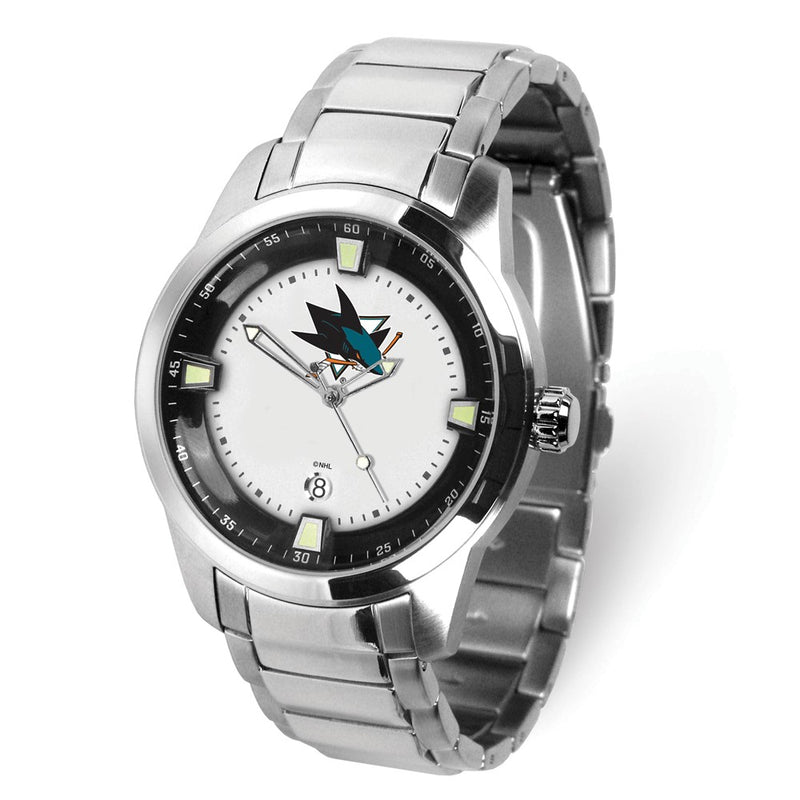 Gametime NHL San Jose Sharks Titan Stainless Steel Quartz Watch with Date