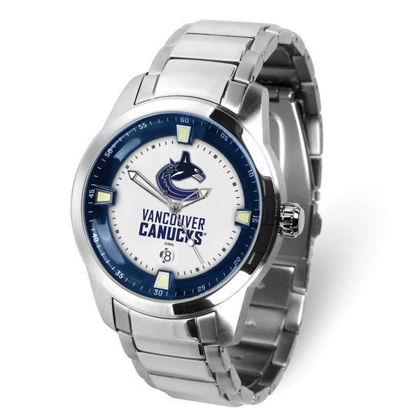 Gametime NHL Vancouver Canucks Titan Stainless Steel Quartz Watch with Date