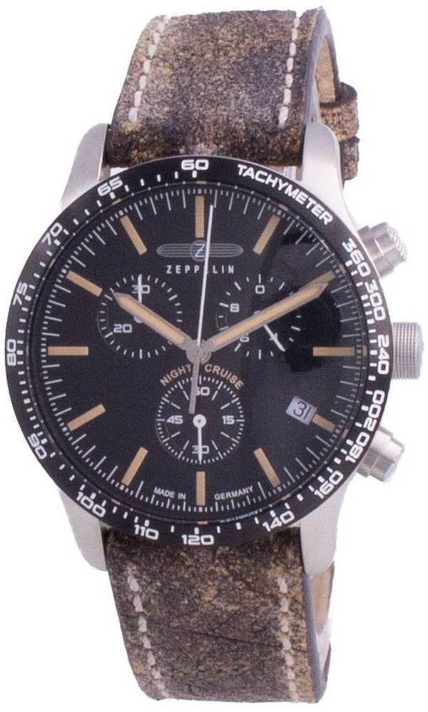 Zeppelin Night Cruise Chronograph Quartz 7296-2 72962 100M Men's Watch