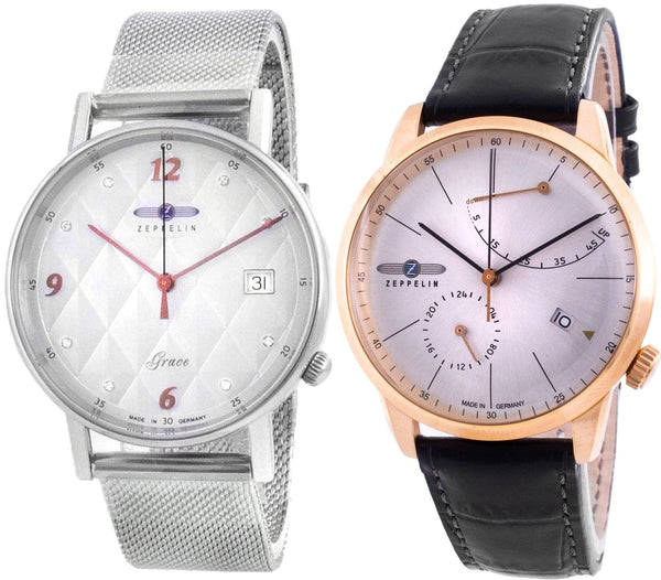 Zeppelin Analog Men's And Women's Watch Combo Set - 73684 - 7441M1
