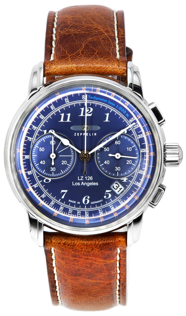Zeppelin LZ126 Los Angeles Chronograph Blue Dial Quartz Z76143 Men's Watch