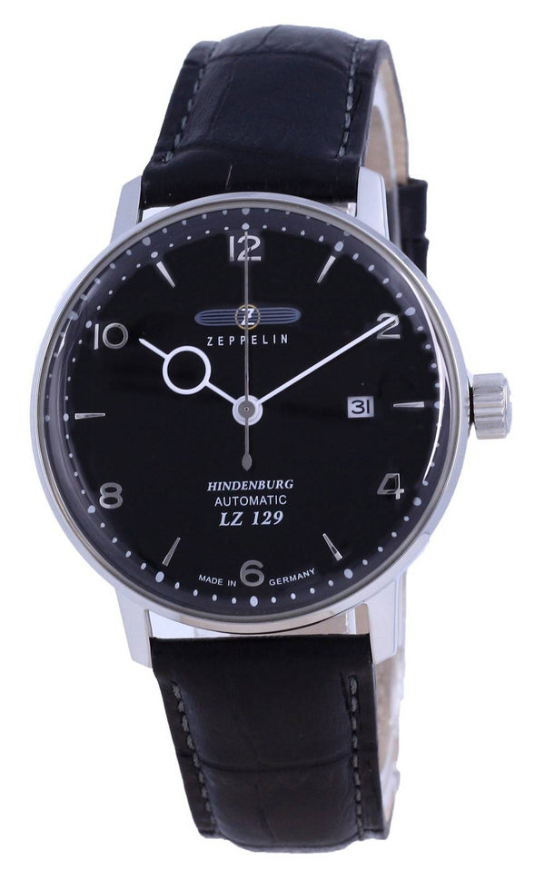 Zeppelin LZ129 Hindenburg Black Dial Leather Automatic 8062-2 80622 Men's Watch