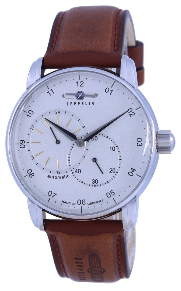 Zeppelin New Captain's Line Leather Strap Automatic 8662-1 86621 Men's Watch