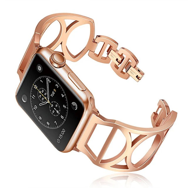 Stainless Steel Strap Fine Mesh 0.4 Line Mesh With Buckle Apple Watch