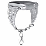 Women Diamond Band For Apple Watch Series 6/5 Bracelet Stainless