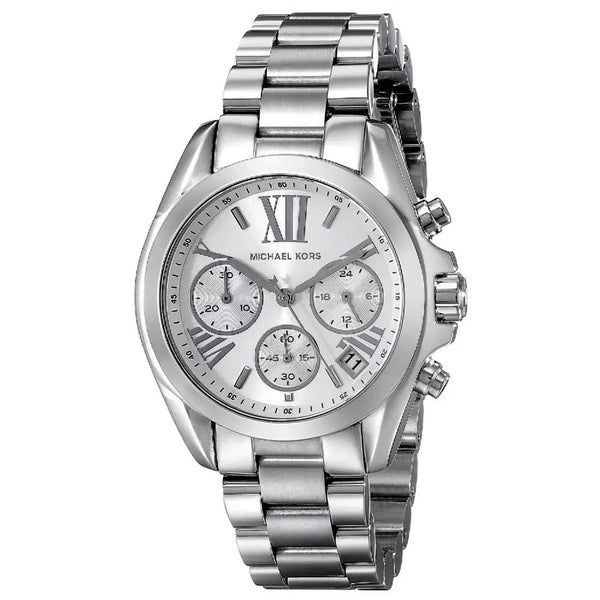 Michael Kors MK6174 Mini Bradshaw Ladies Stainless Steel Silver Tone Watch